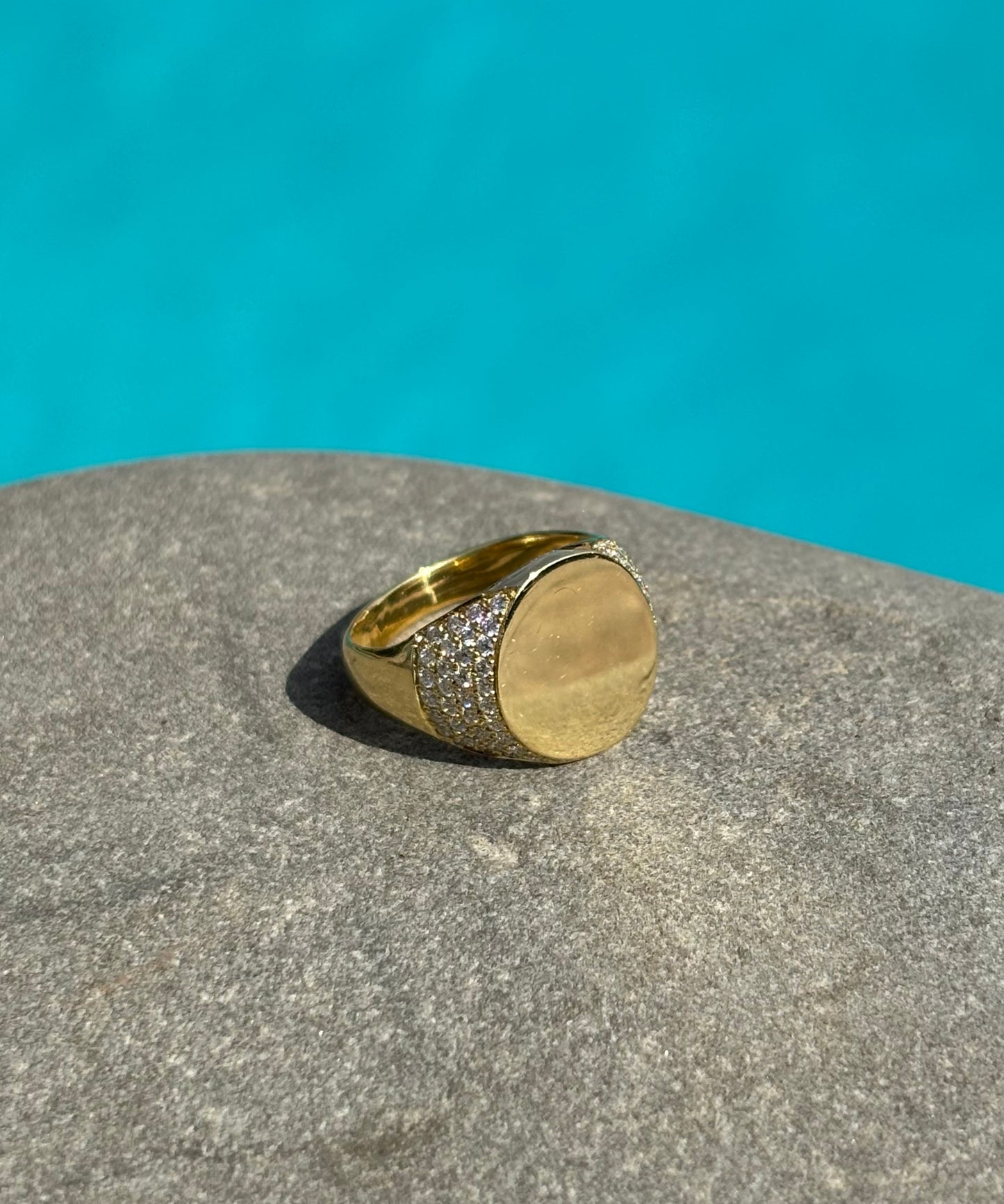 Diamond Accent Signet Ring
