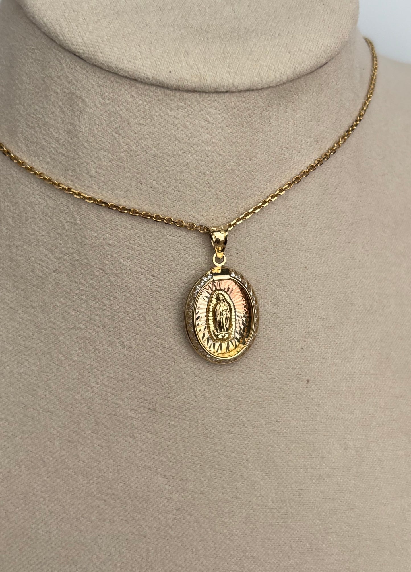 Oval Guadalupe Charm