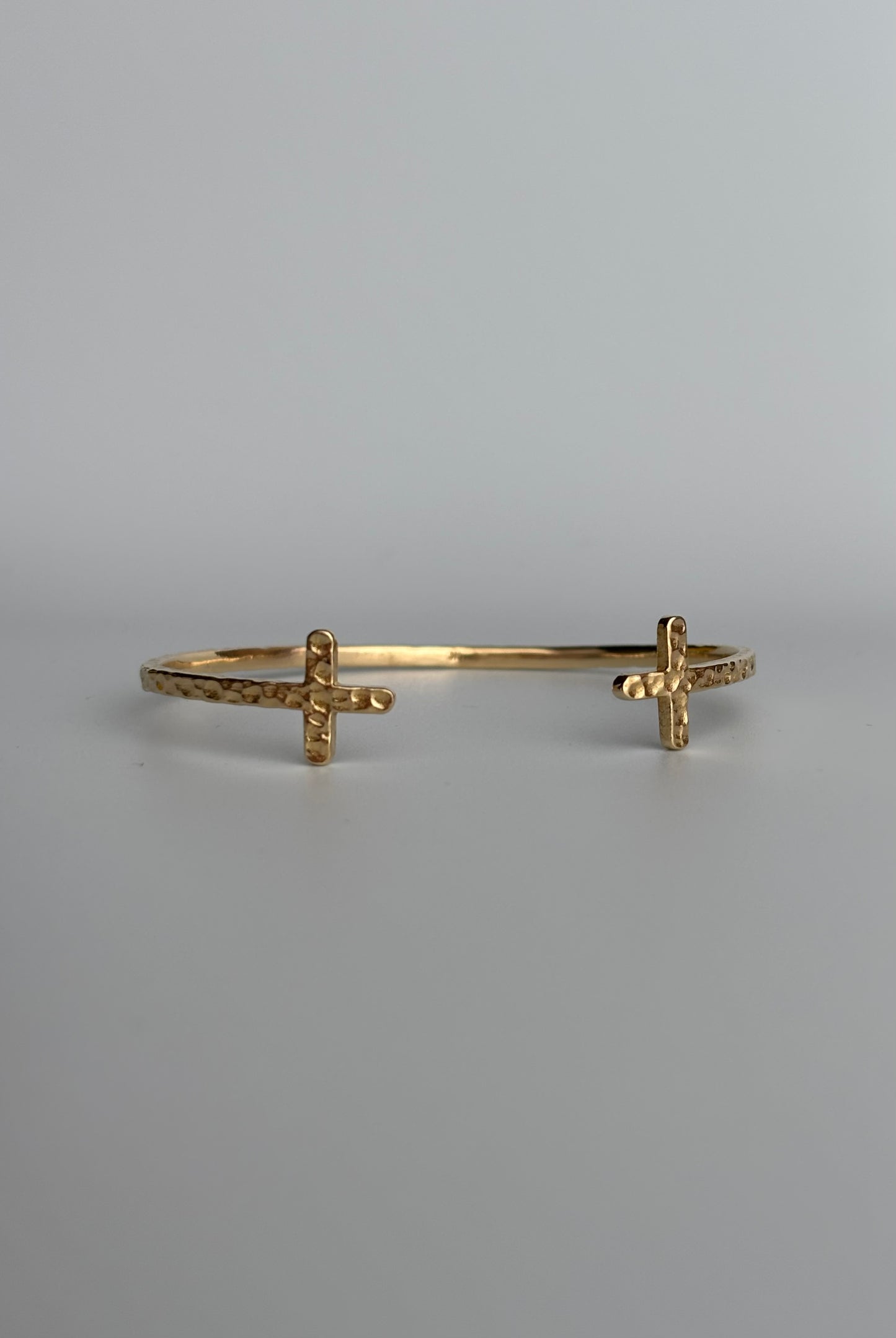 Hammered Cross Cuff