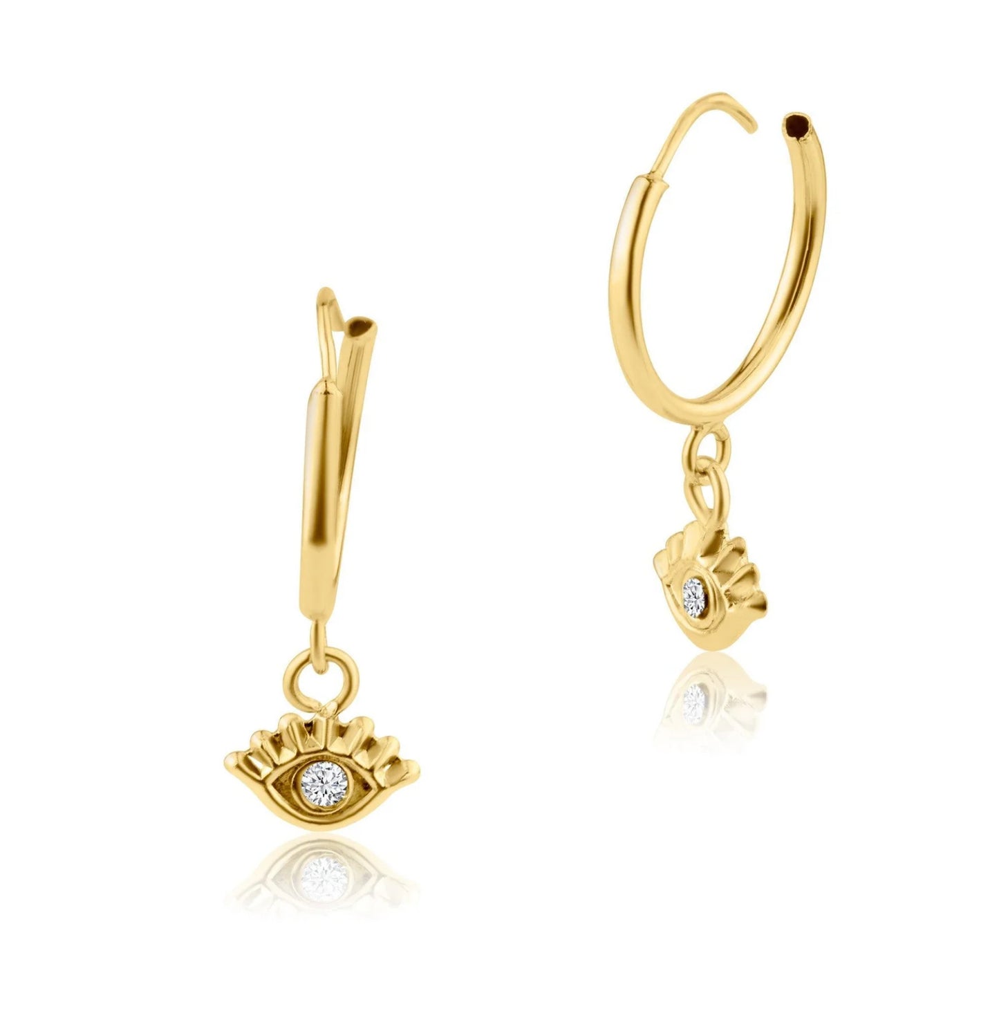 Evil Eye Dangle Earrings