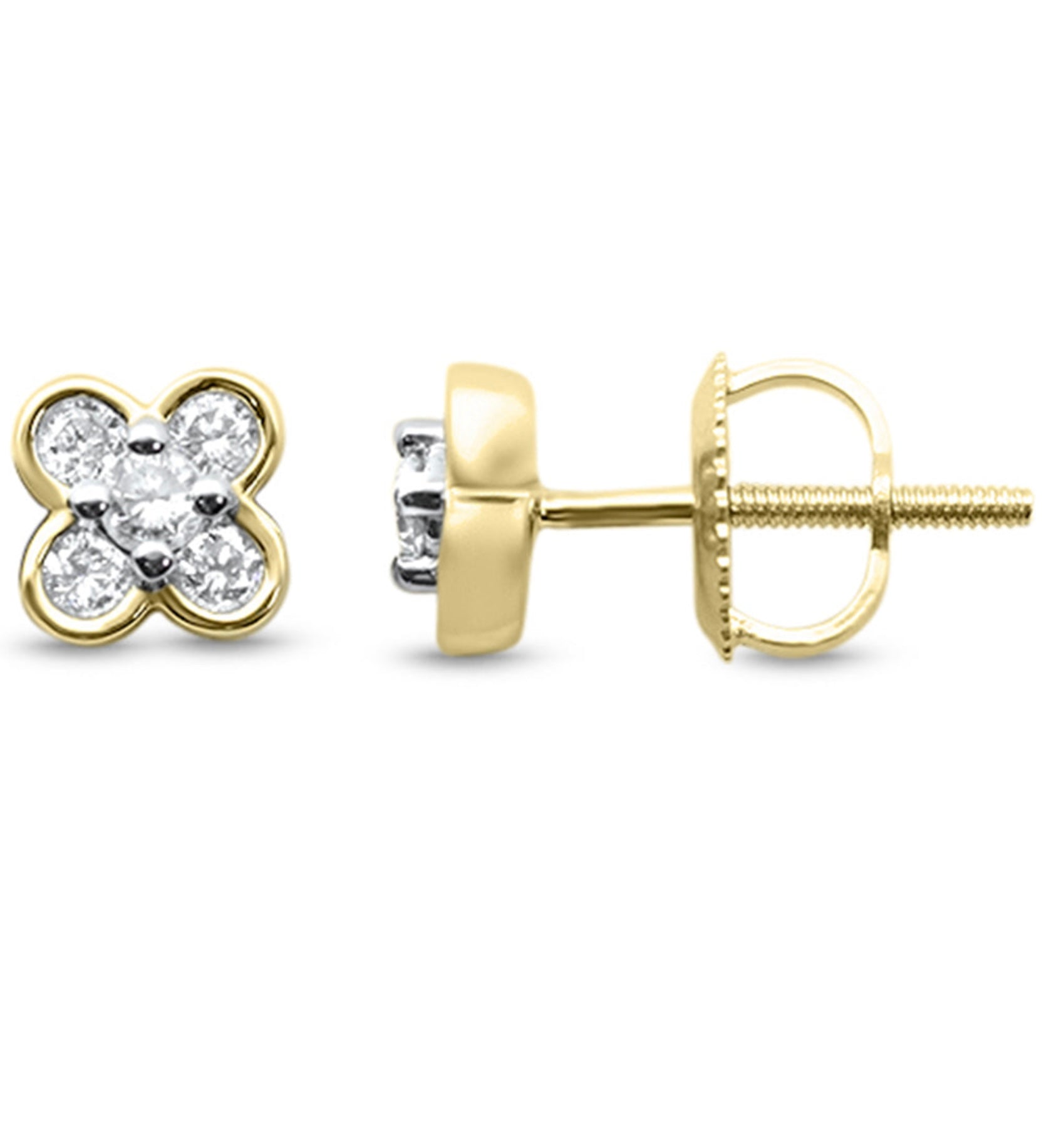 Diamond Clover Earrings