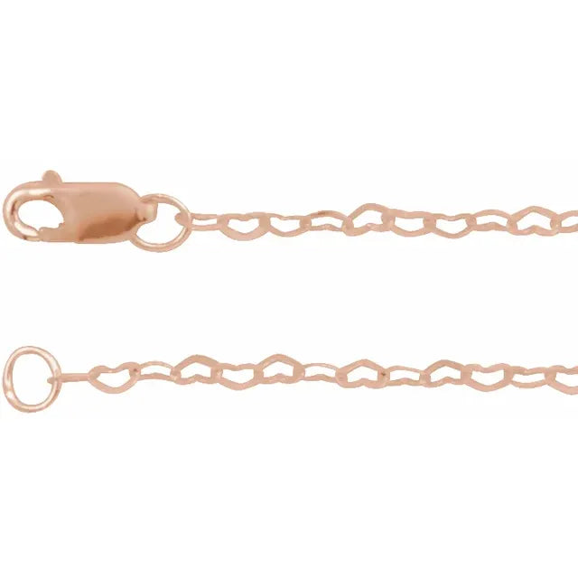 14k Heart Link Chain