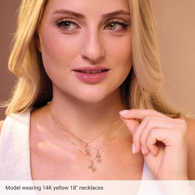 Bubble Initial Necklace