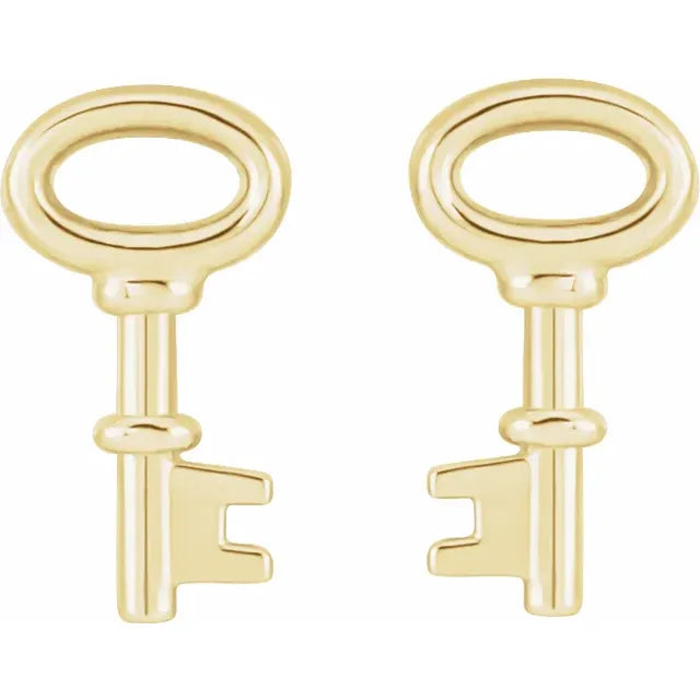 Mini Key Earrings