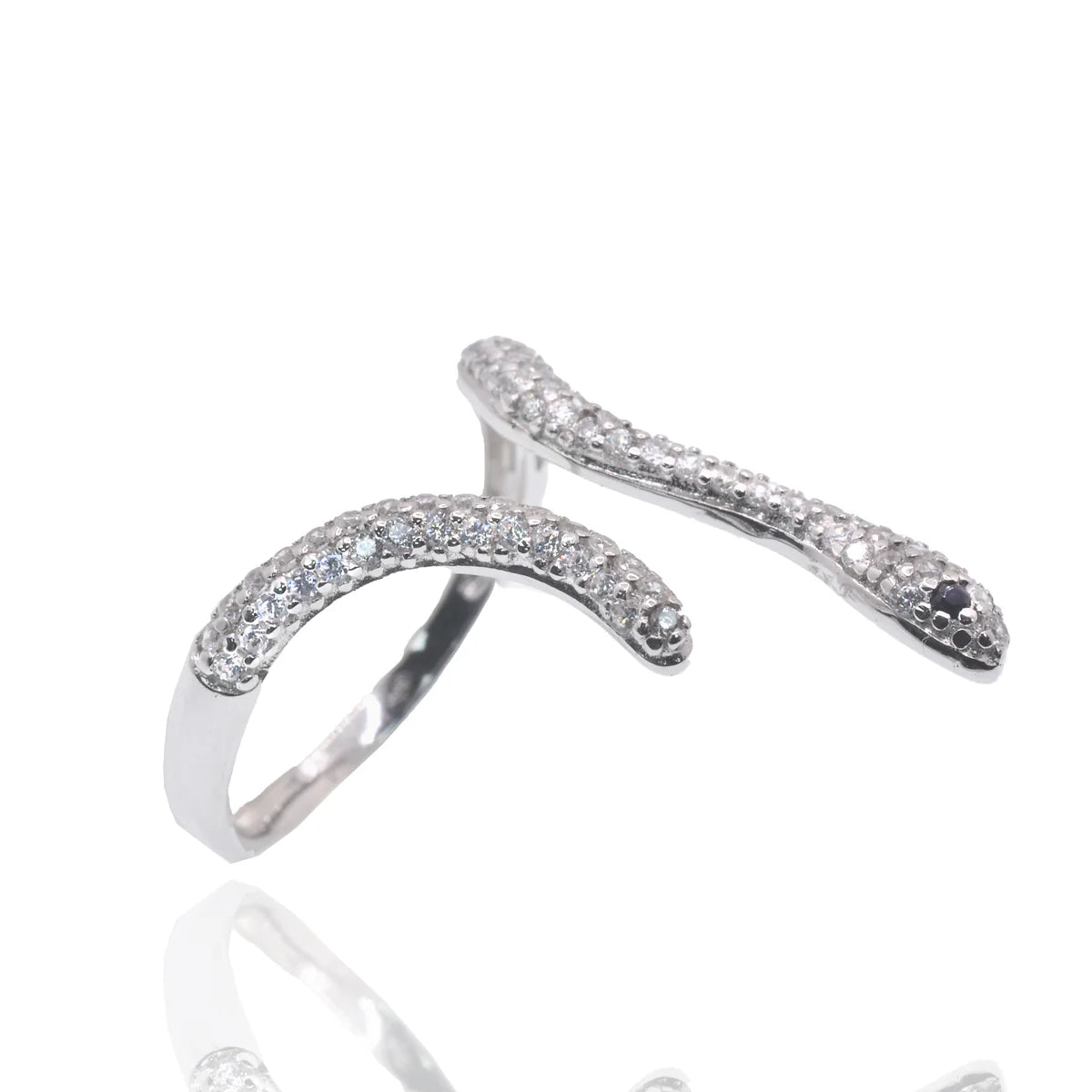 Sterling Silver Open Snake Ring