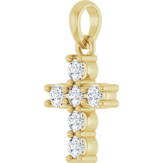 6 Diamond Cross Pendant