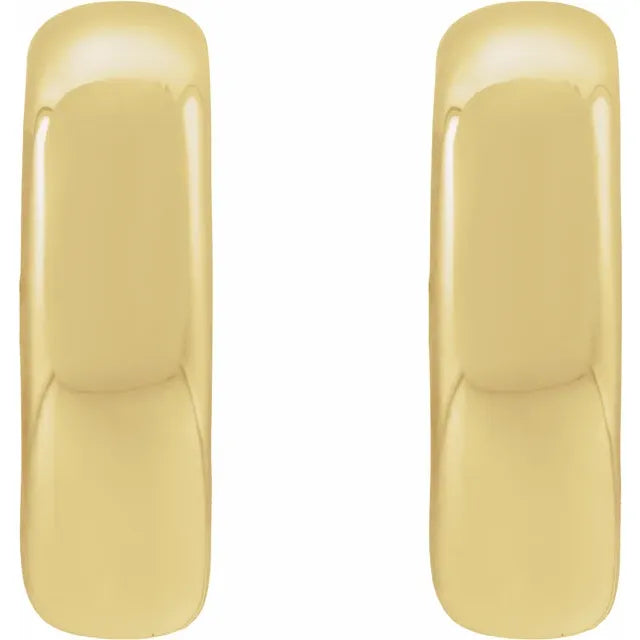 Hollow Mini Puffed Hoop Earrings