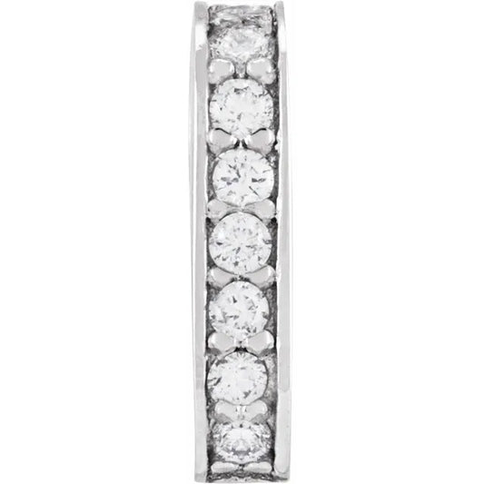 Diamond Accented Hinged Bail Charm Enhancer