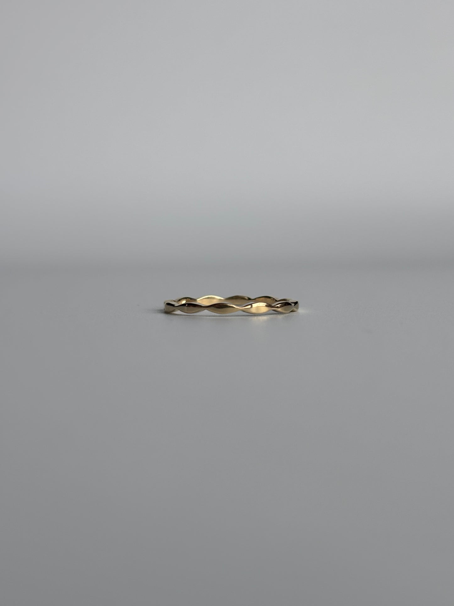 Gold Wave Stacking Ring