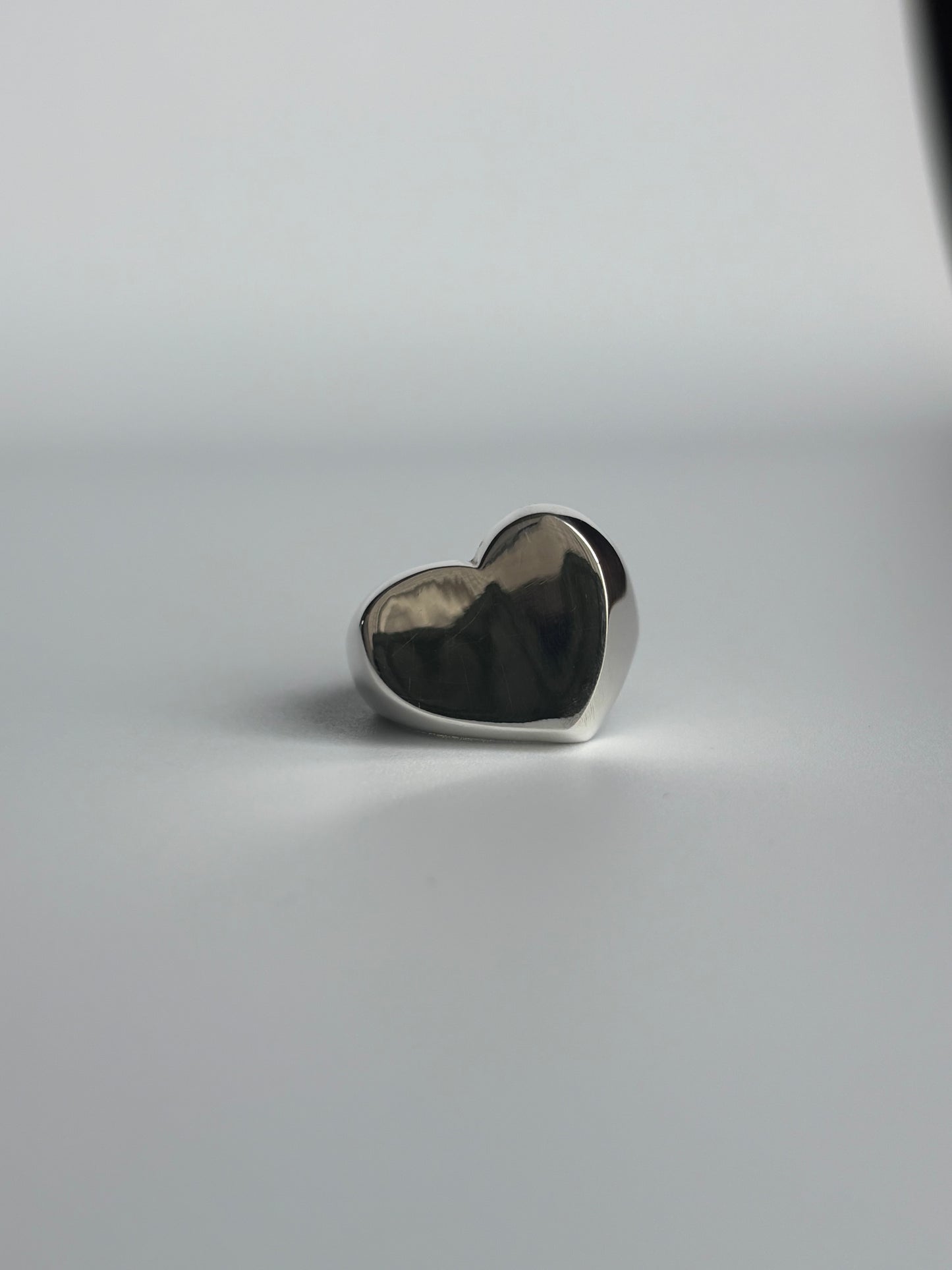 Chunky Sliver Heart Ring
