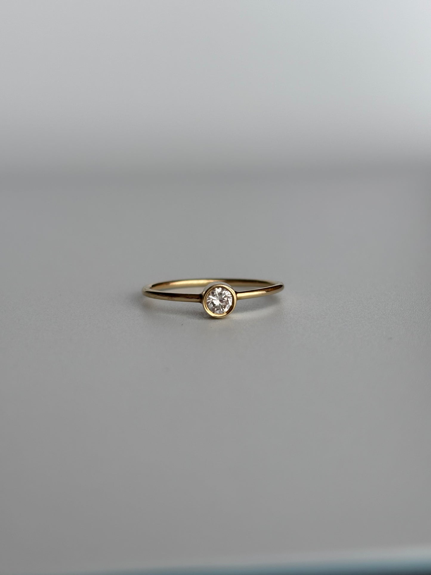 Bezel Set Diamond Ring