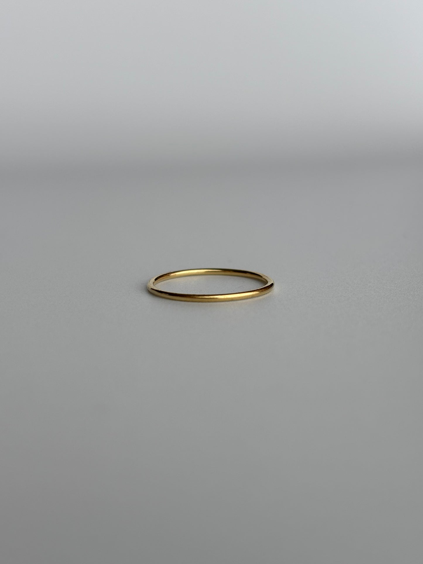 1mm Plain Gold Stacking Ring