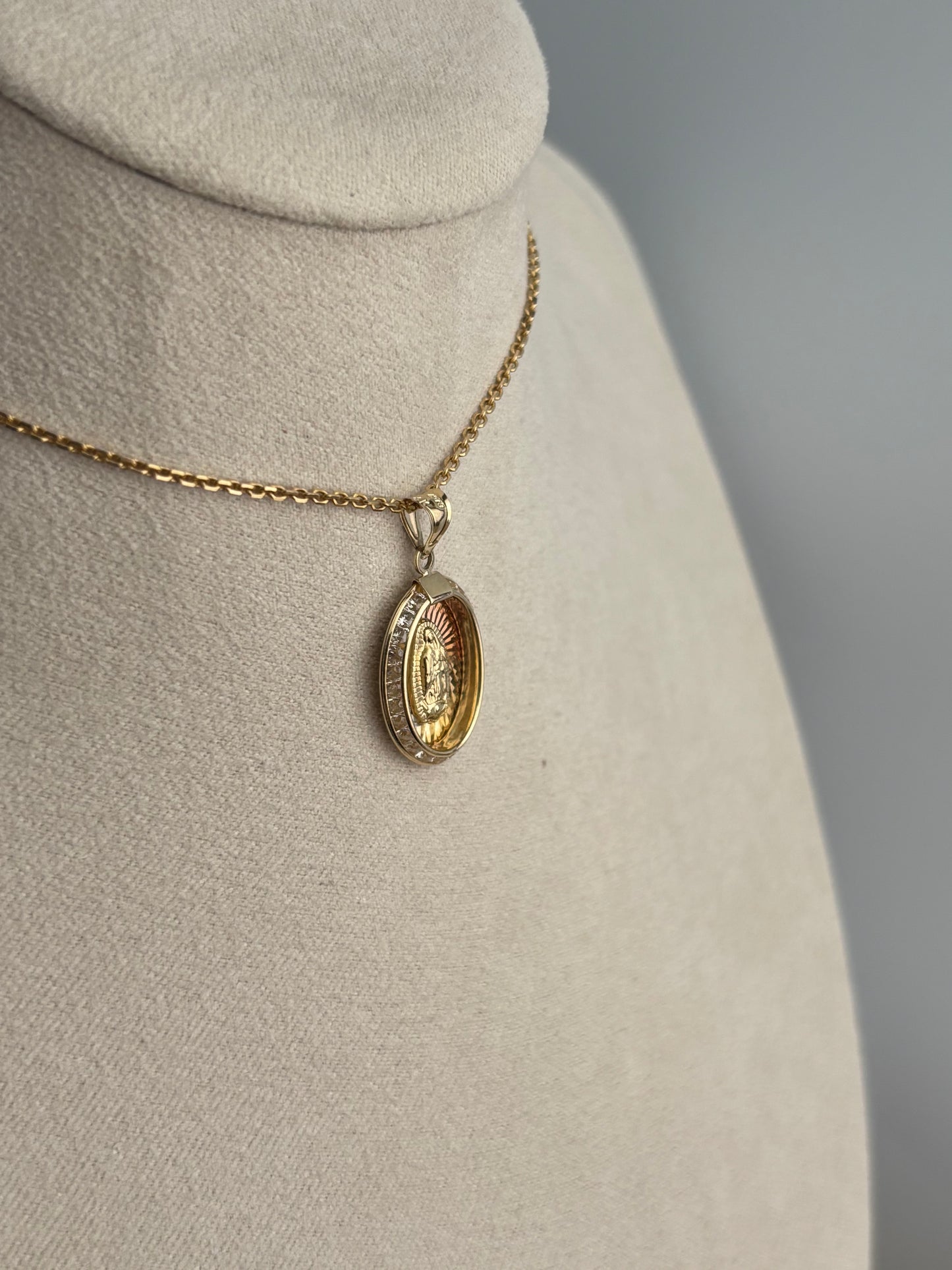 Oval Guadalupe Charm