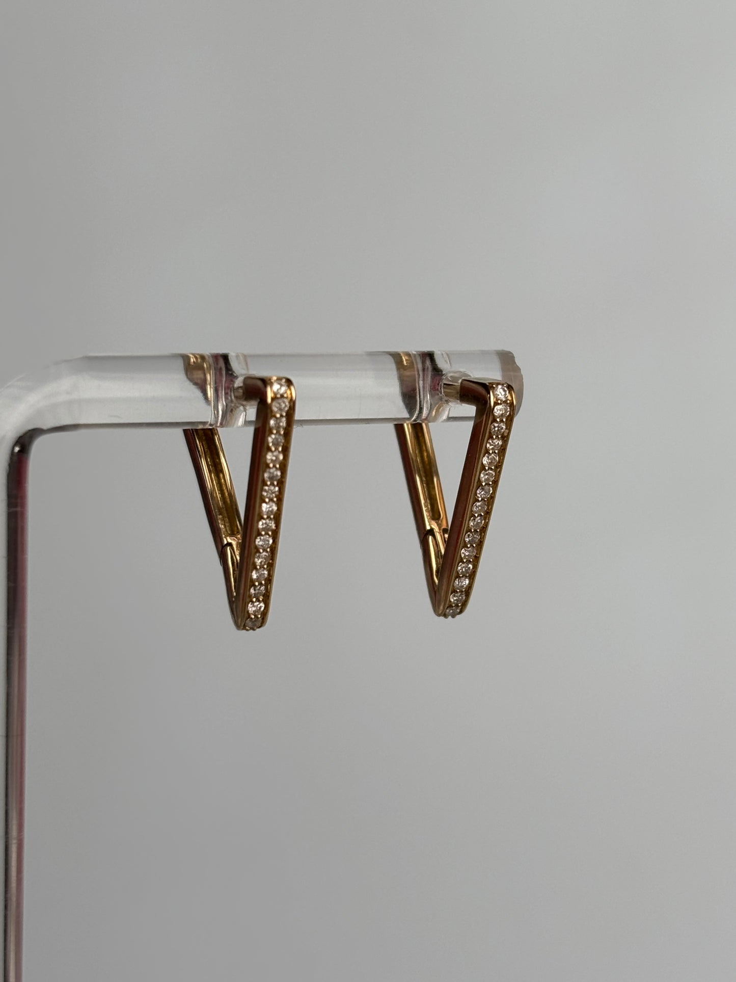Triangle Diamond Hoops
