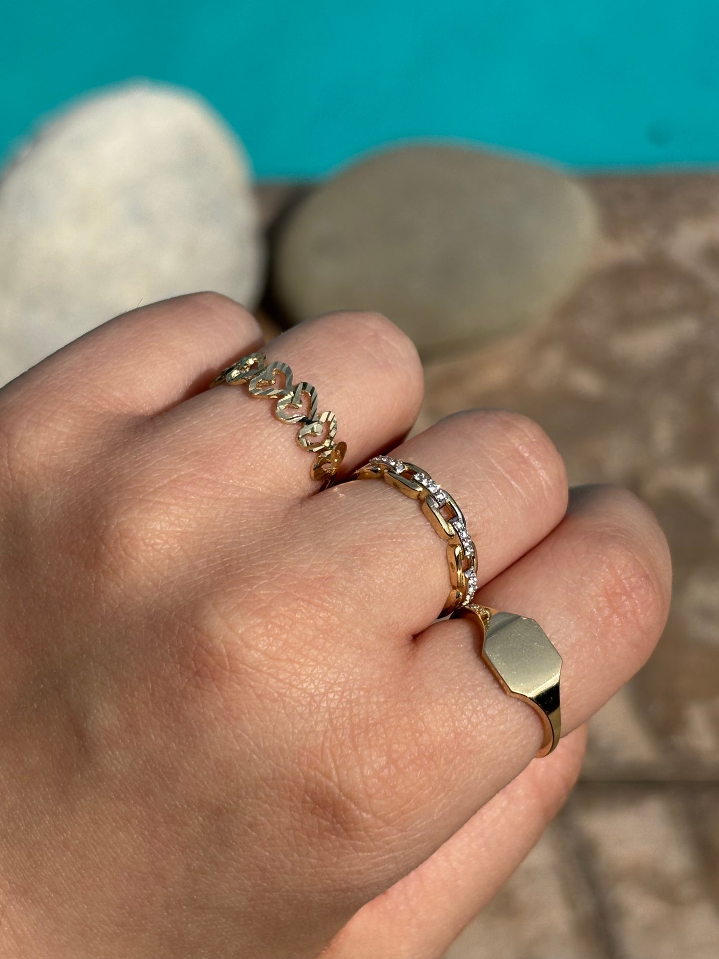 Gold Chain Link Ring