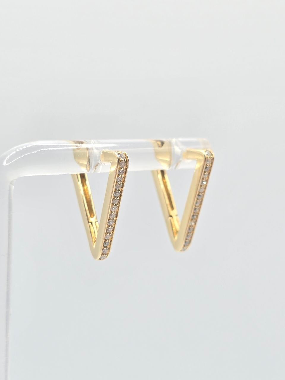 Triangle Diamond Hoops