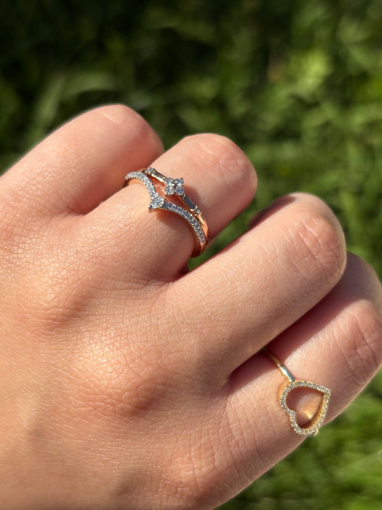 Pear Pointed Diamond Ring