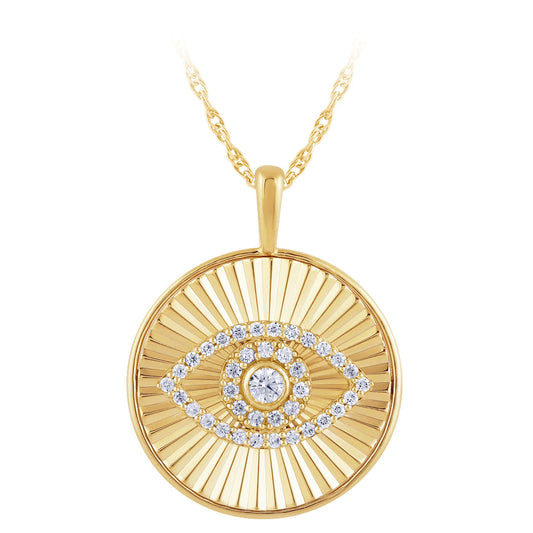 Evil Eye Medallion Necklace