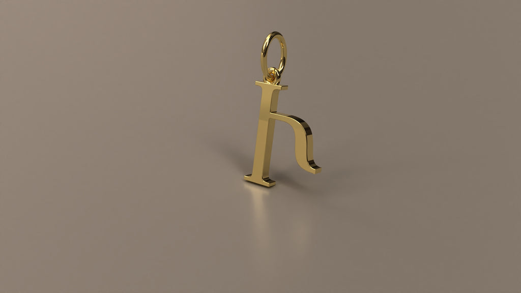 Armenian Initial Pendant Charm