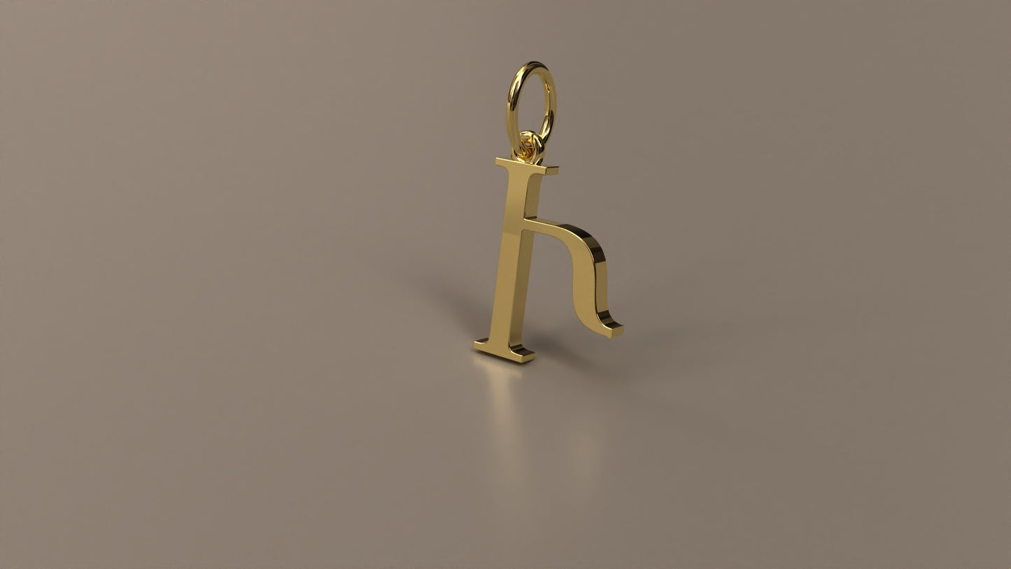 Armenian Initial Pendant Charm