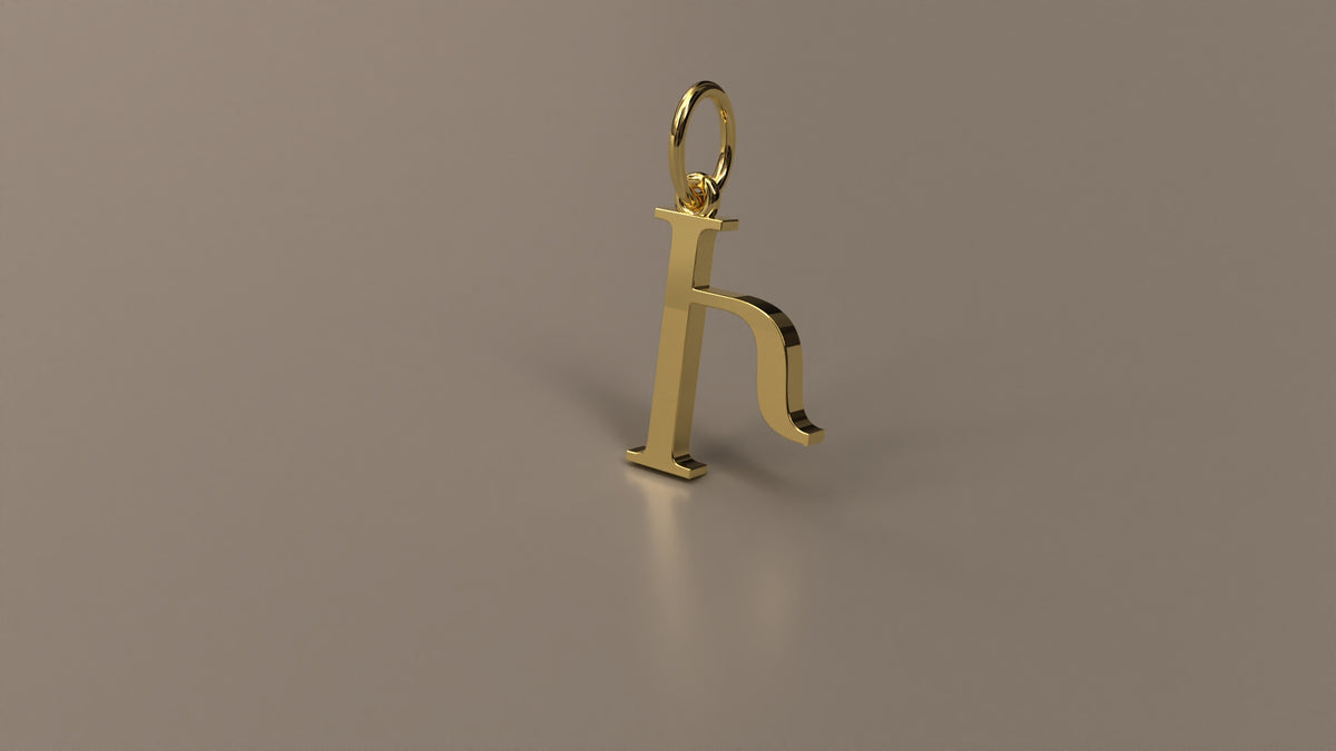 Armenian Initial Pendant Charm