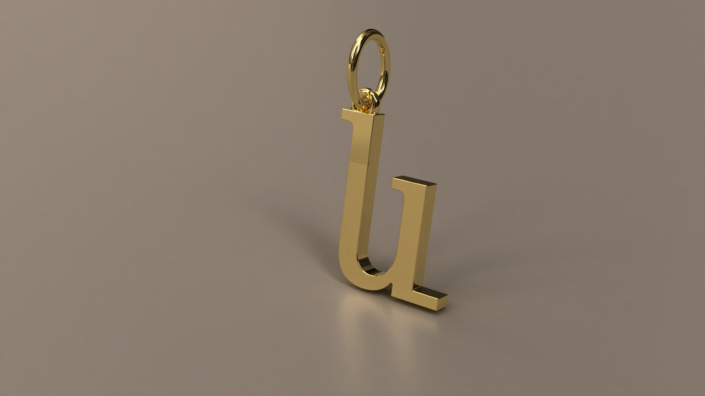 Armenian Initial Pendant Charm