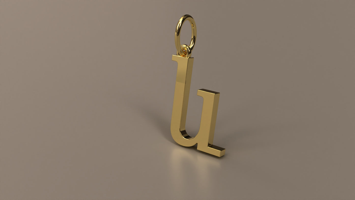 Armenian Initial Pendant Charm