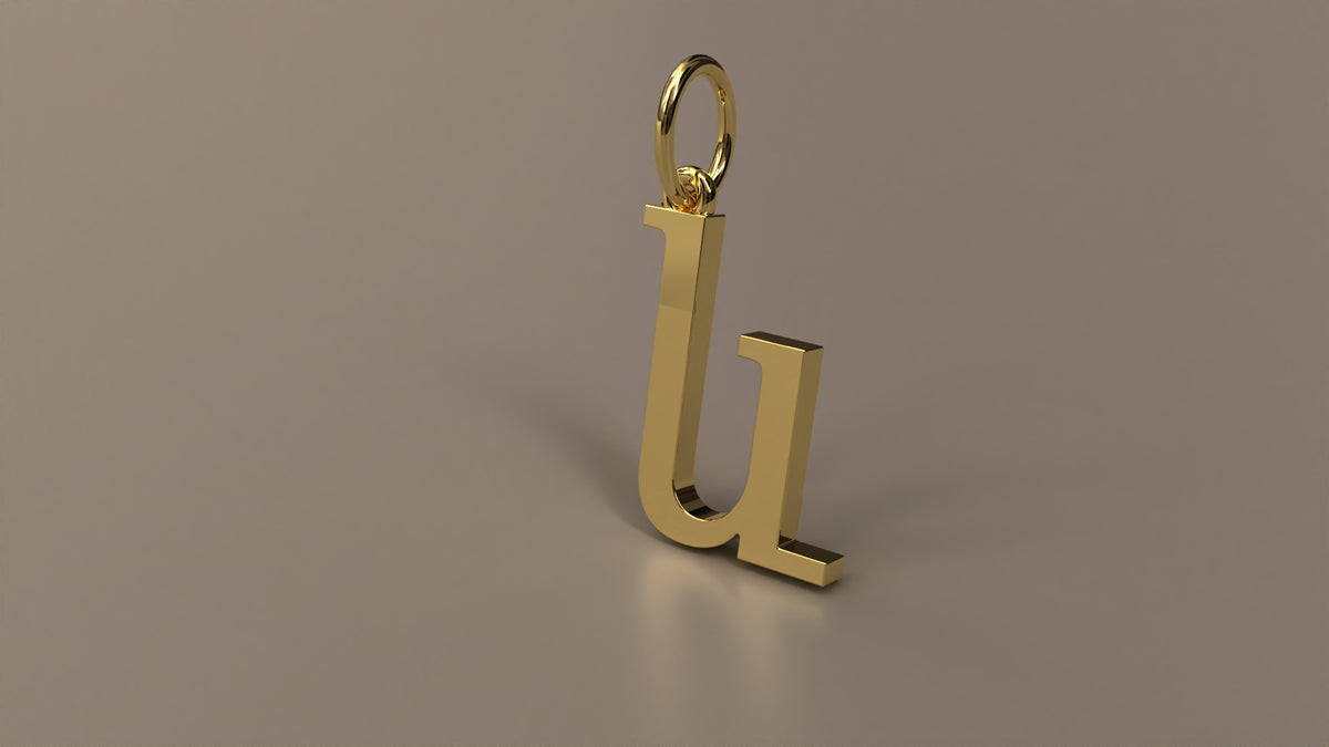 Armenian Initial Pendant Charm
