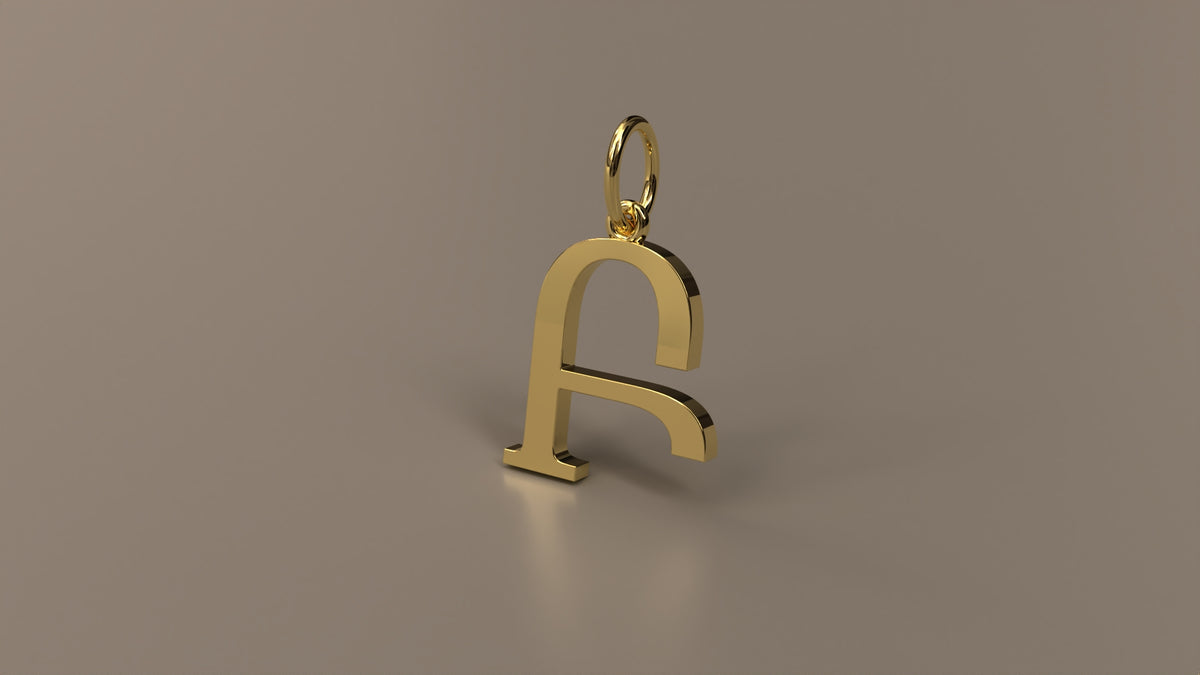 Armenian Initial Pendant Charm