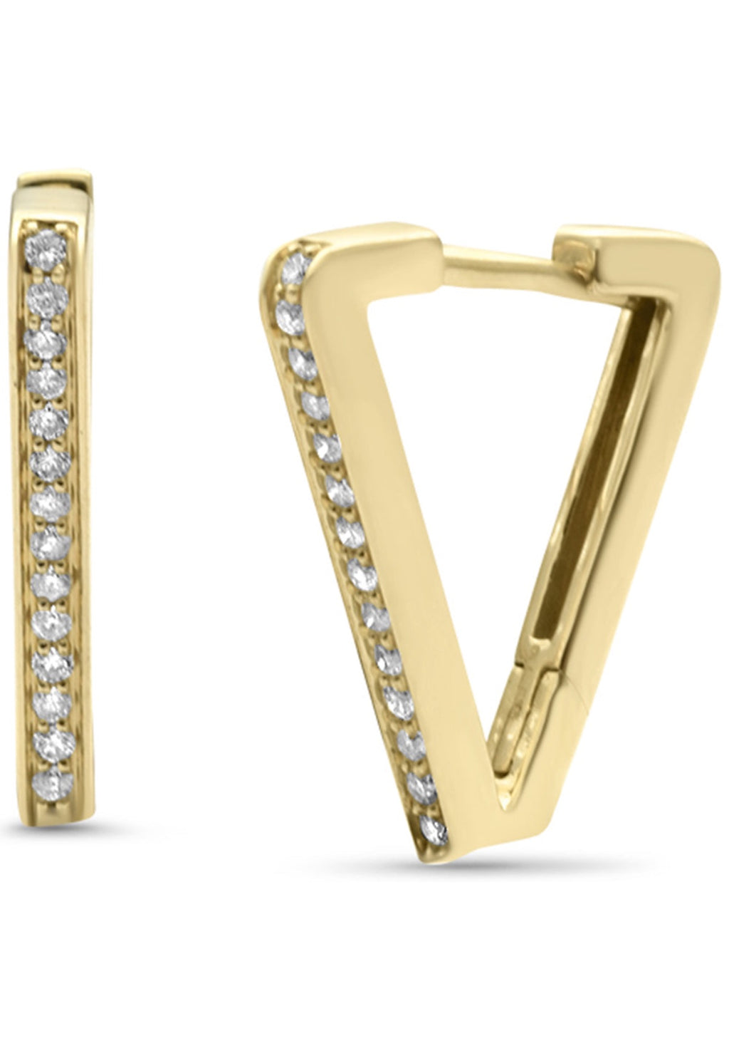 Triangle Diamond Hoops