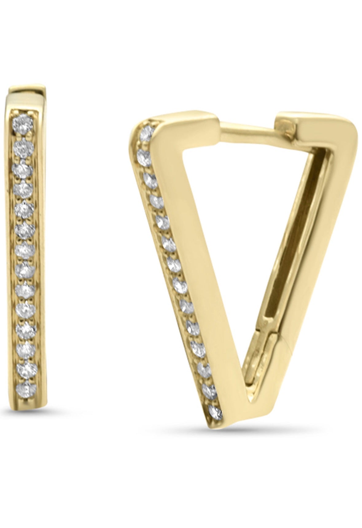 Triangle Diamond Hoops