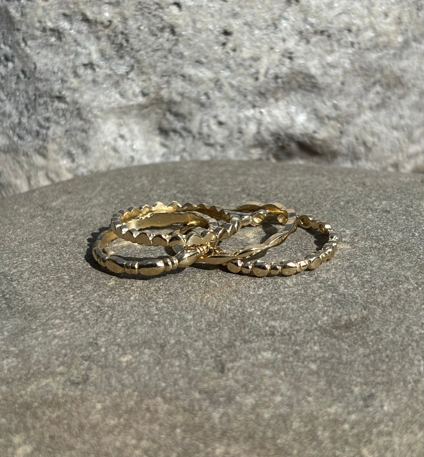 oval twist Stacking Ring