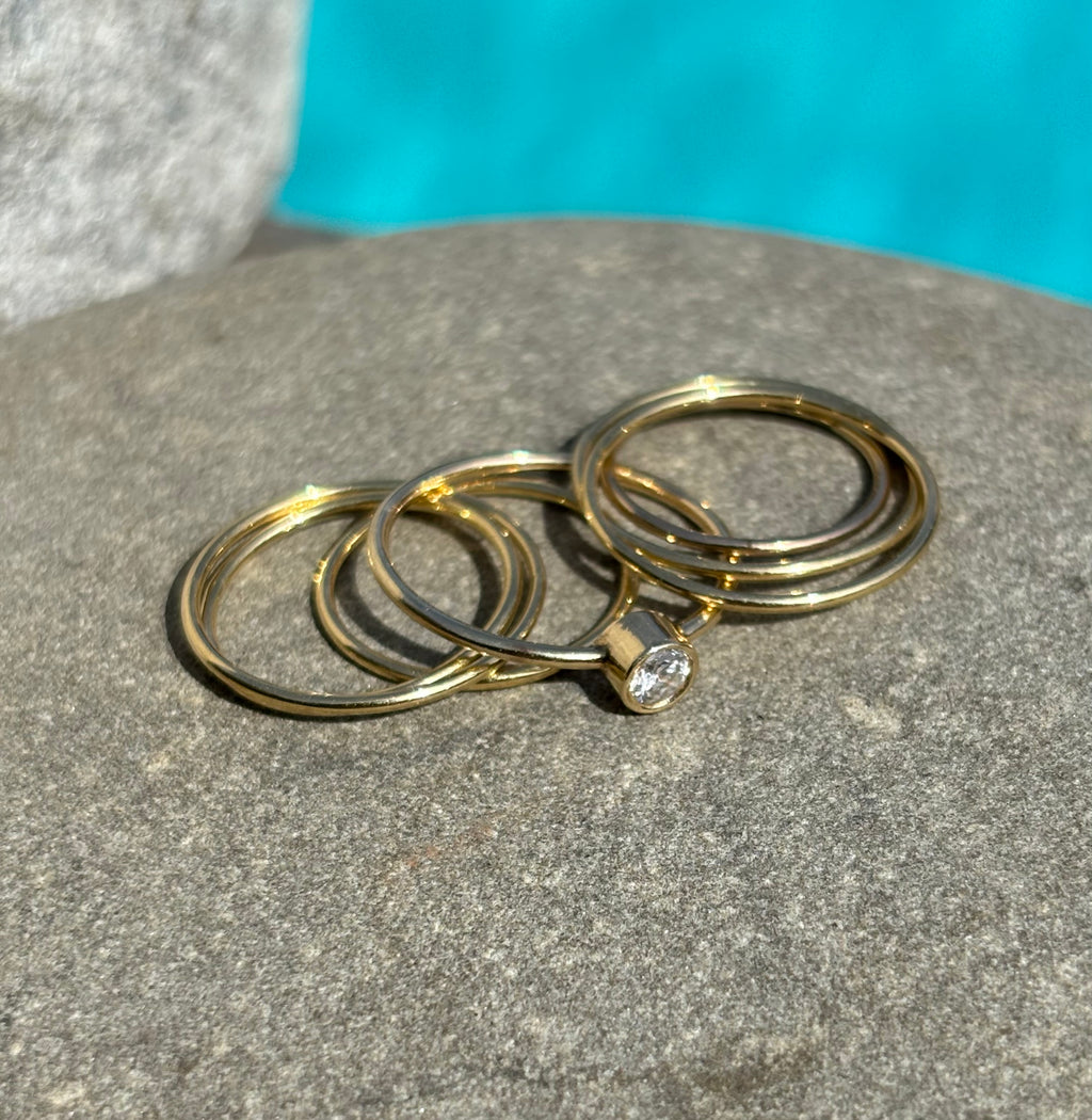 Bezel Set Diamond Ring
