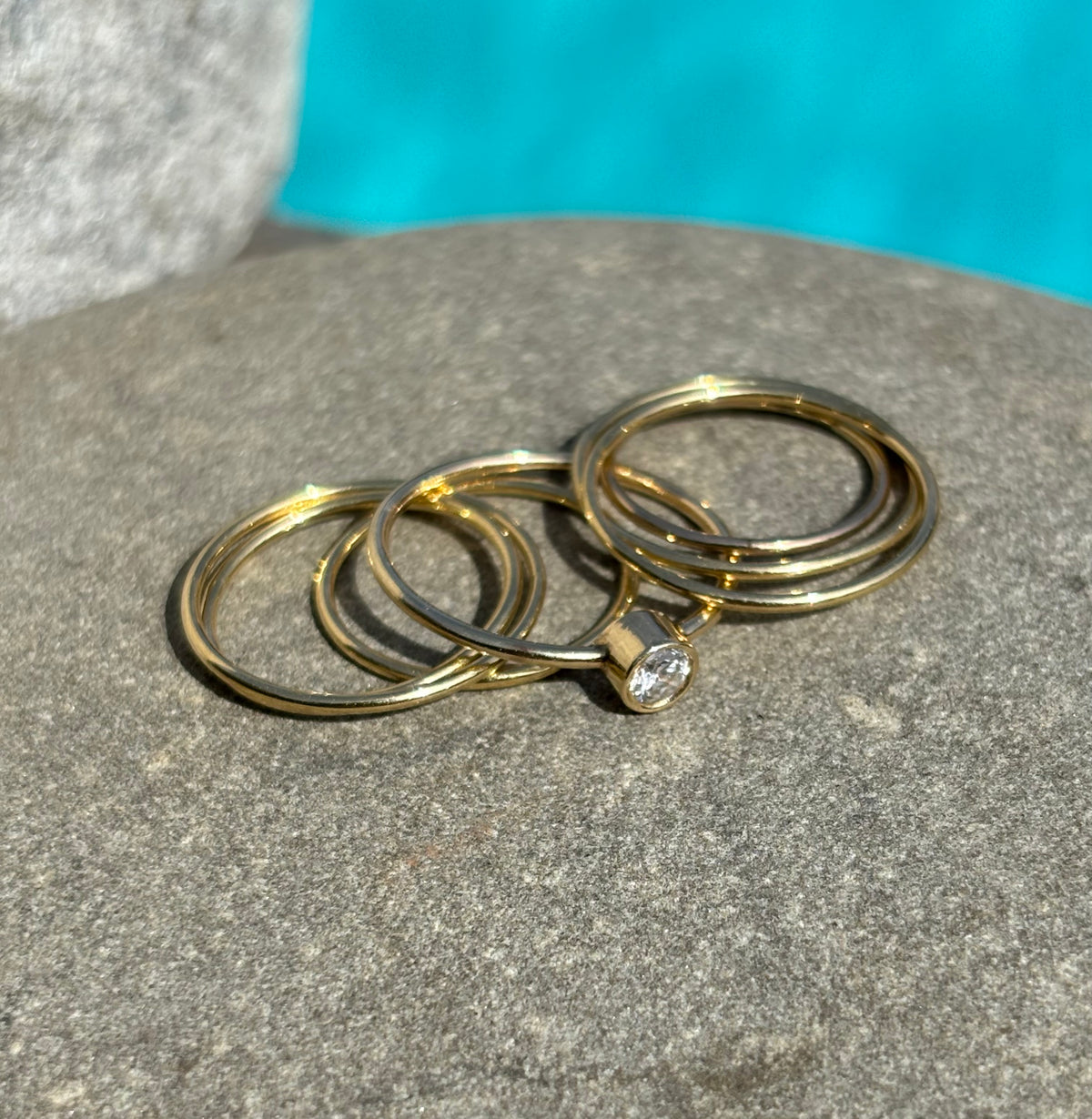 Bezel Set Diamond Ring