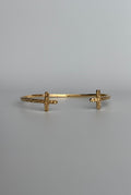 Hammered Cross Cuff