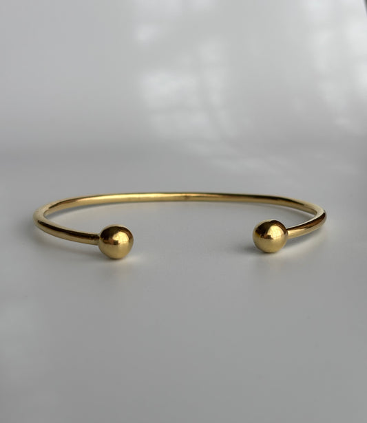 Ball End Open Bangle