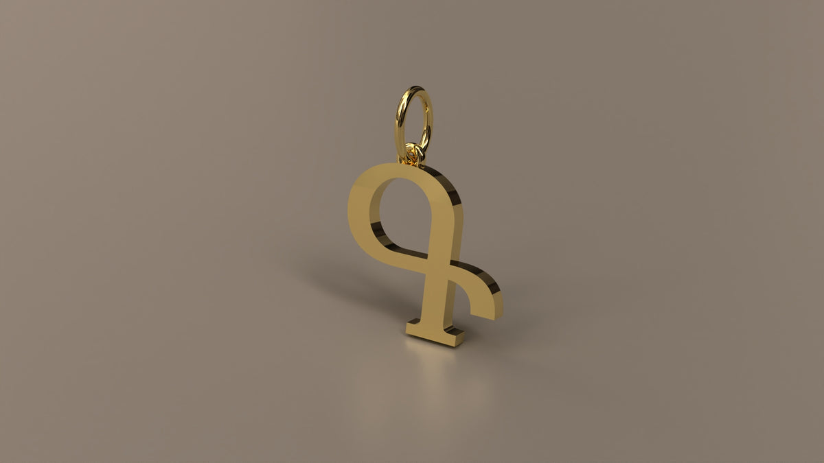 Armenian Initial Pendant Charm