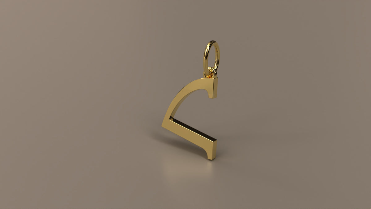 Armenian Initial Pendant Charm