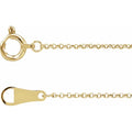 18k 1mm Cable Chain Necklace