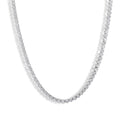 4 mm sterling silver moissanite tennis necklace/bracelet