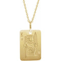 Playing Card King Necklace