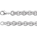 Men’s Sterling Silver 9mm Round Cable Link Bracelet