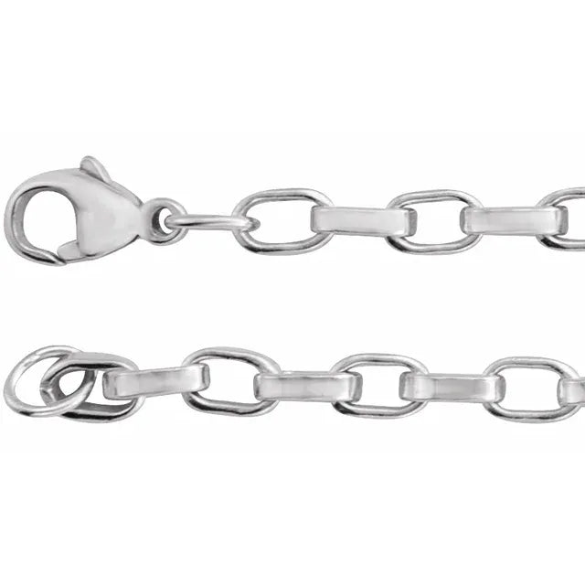 4mm Sterling Silver Rolo Link Bracelet