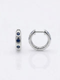 11mm Natural blue sapphire Huggies