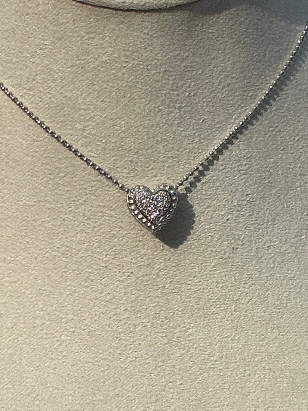 One of a Kind Double Sided Heart Necklace