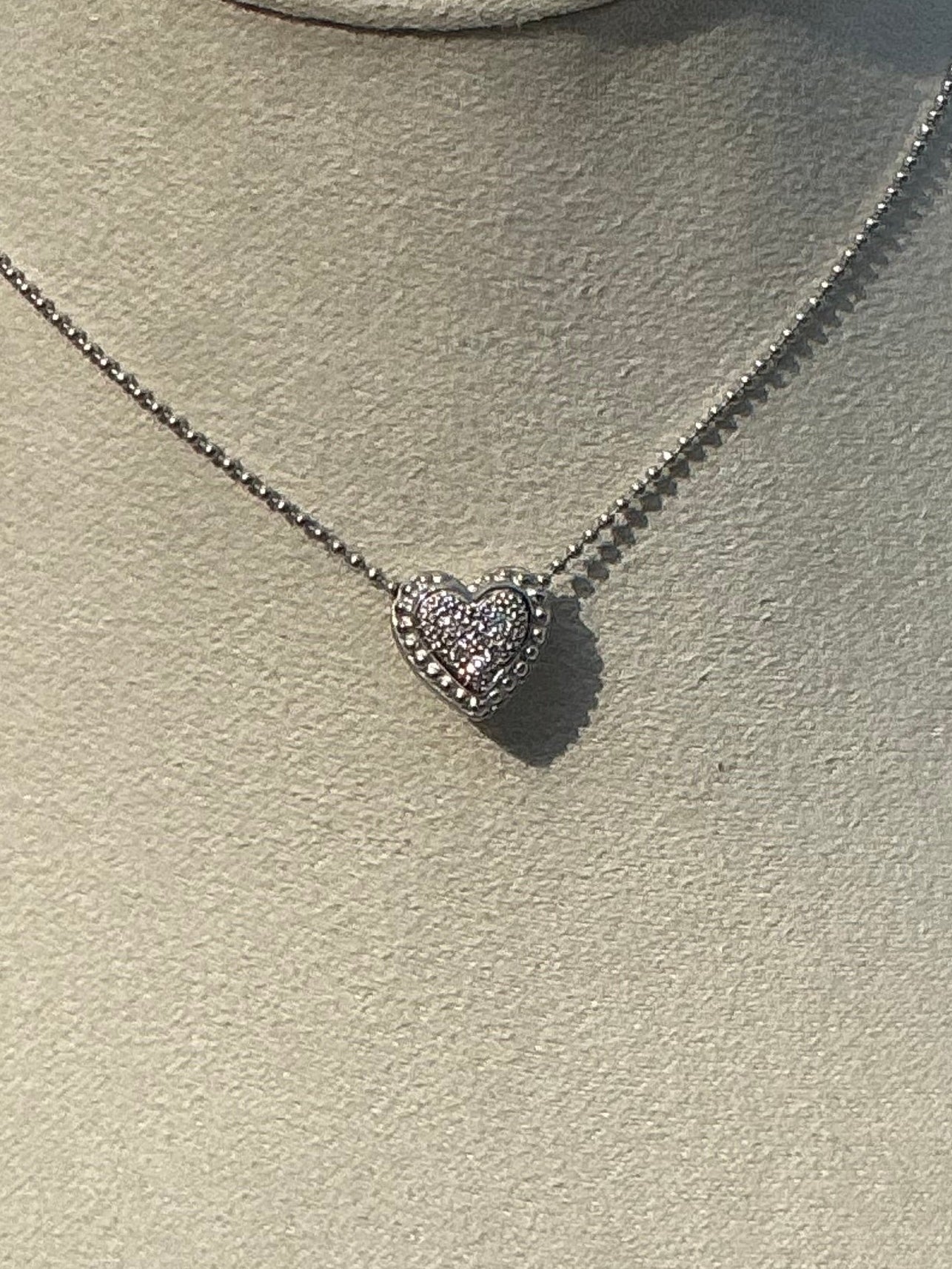 One of a Kind Double Sided Heart Necklace