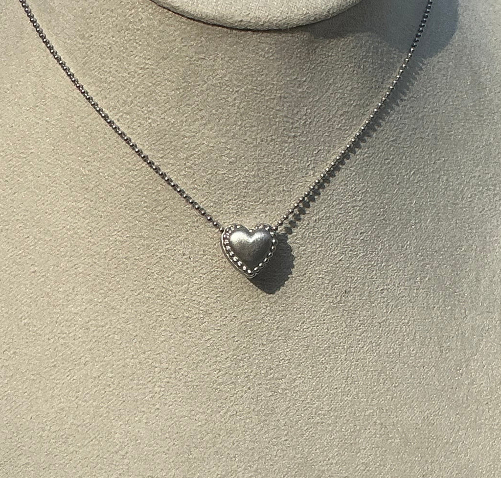 One of a Kind Double Sided Heart Necklace