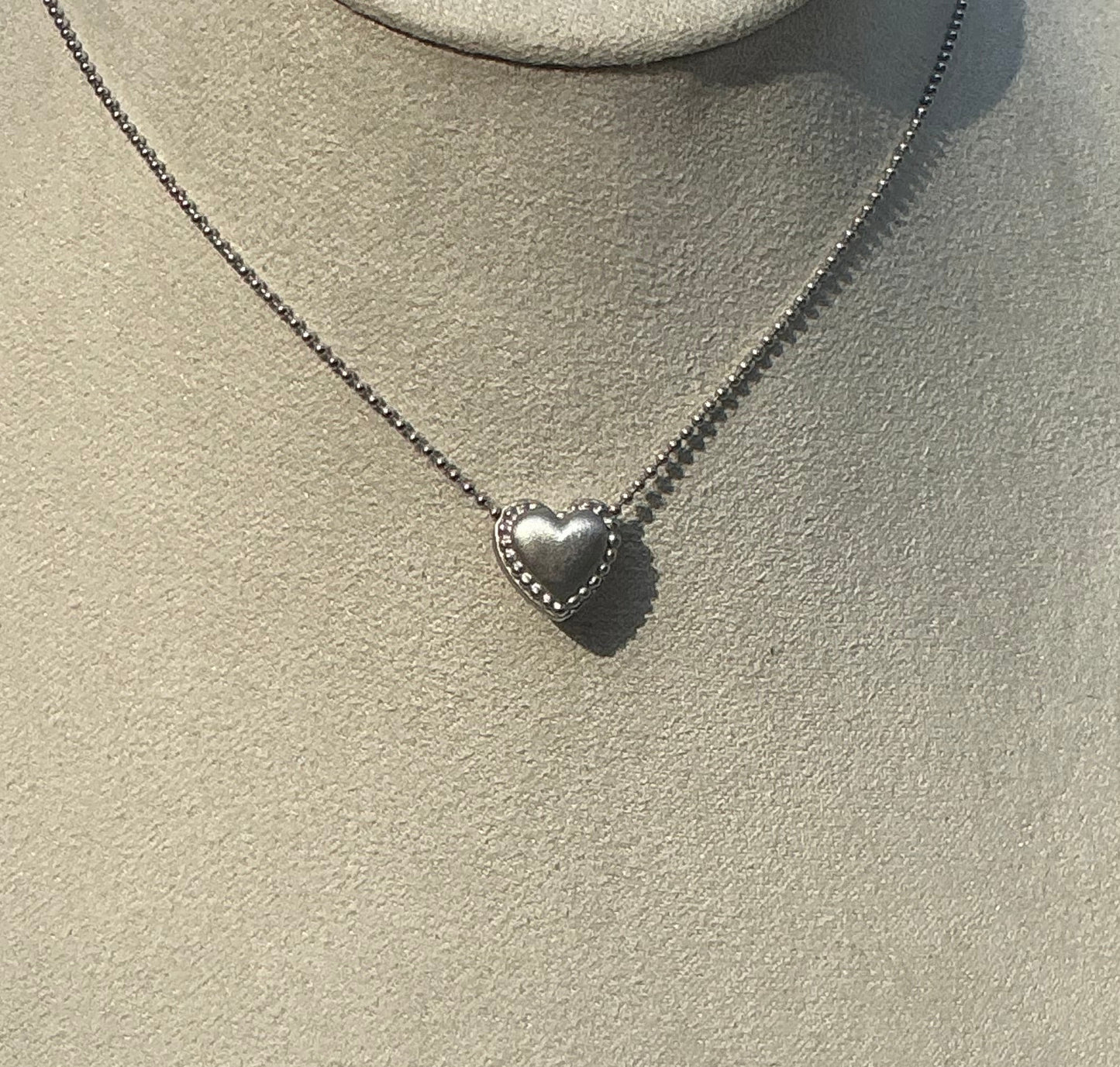 One of a Kind Double Sided Heart Necklace