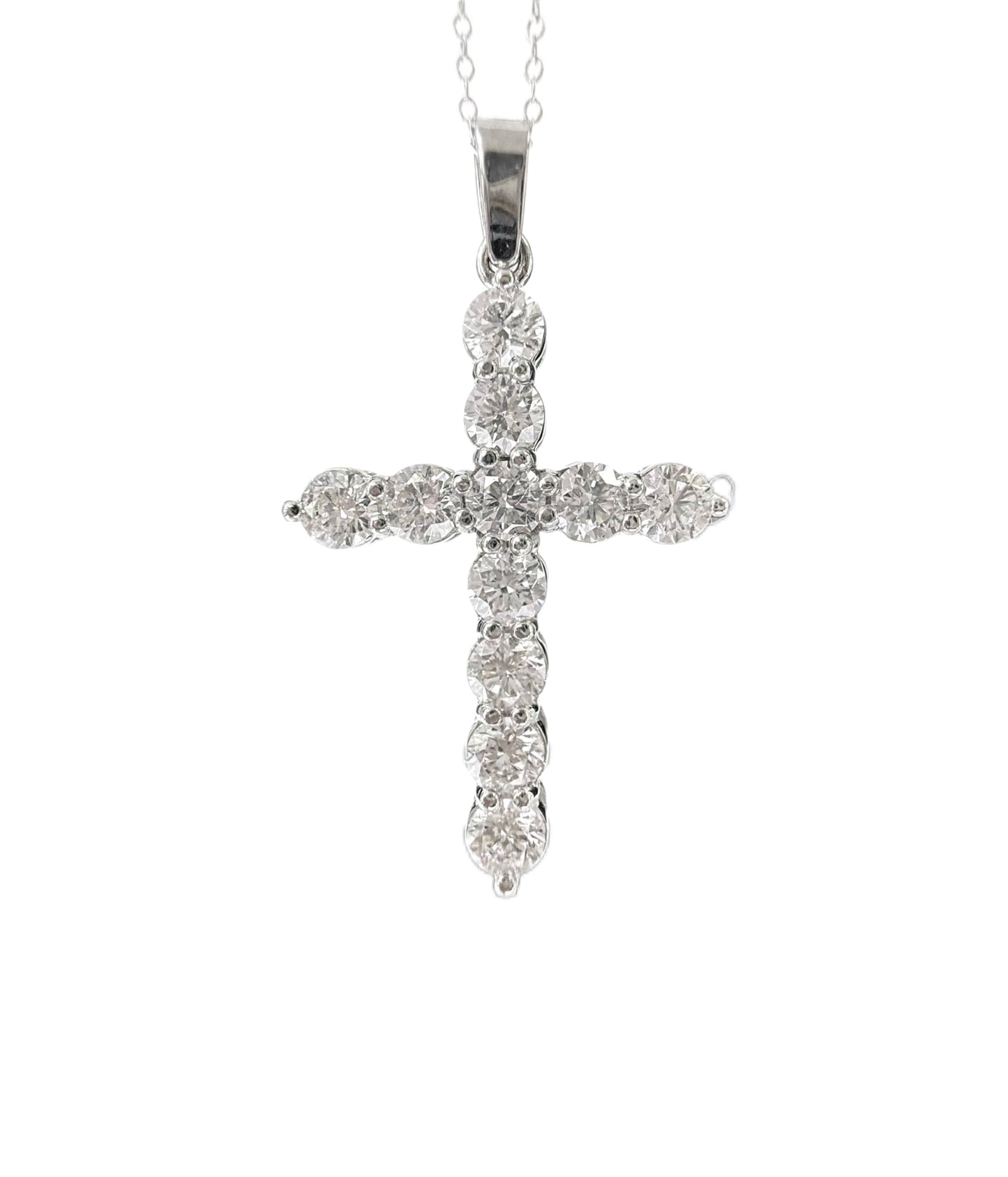 2ct Diamond Cross Necklace