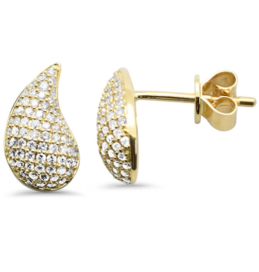 Pave Diamond Drip Earrings